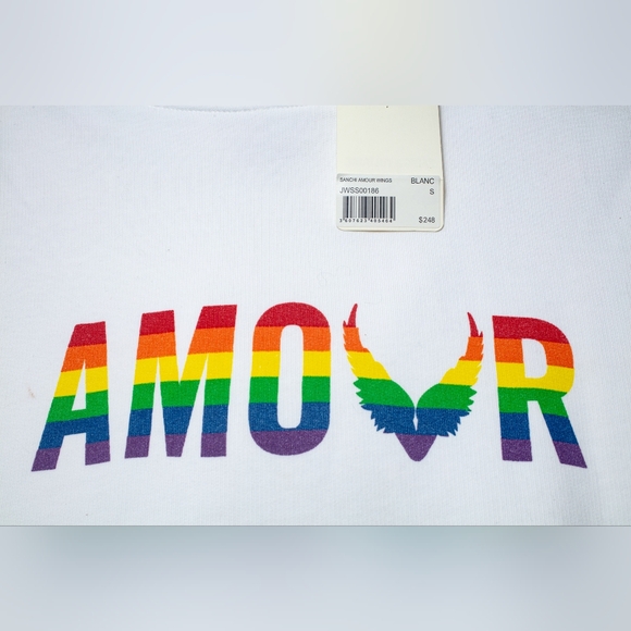 NWT Zadig & Voltaire hoodie sweatshirt Sanchi Amour wings S - Picture 7 of 11